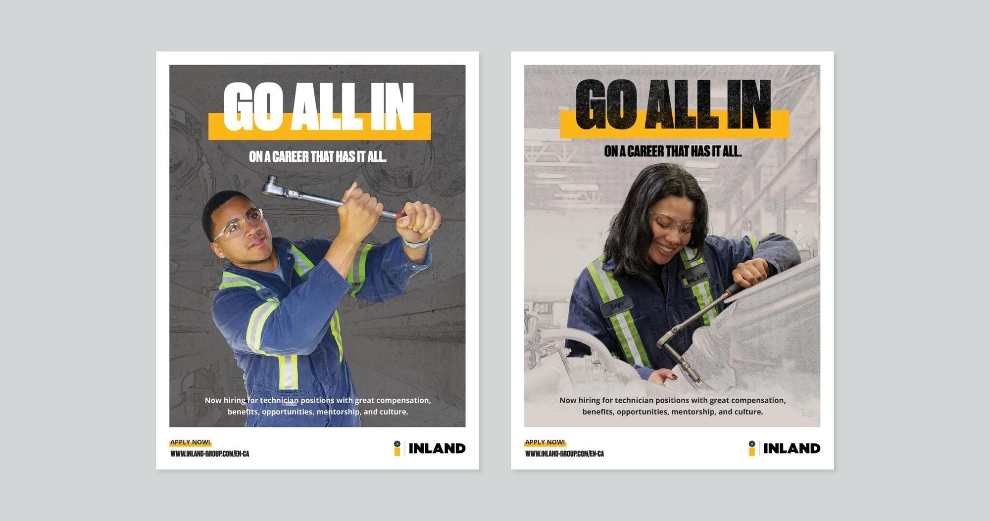 Print ads for Inland