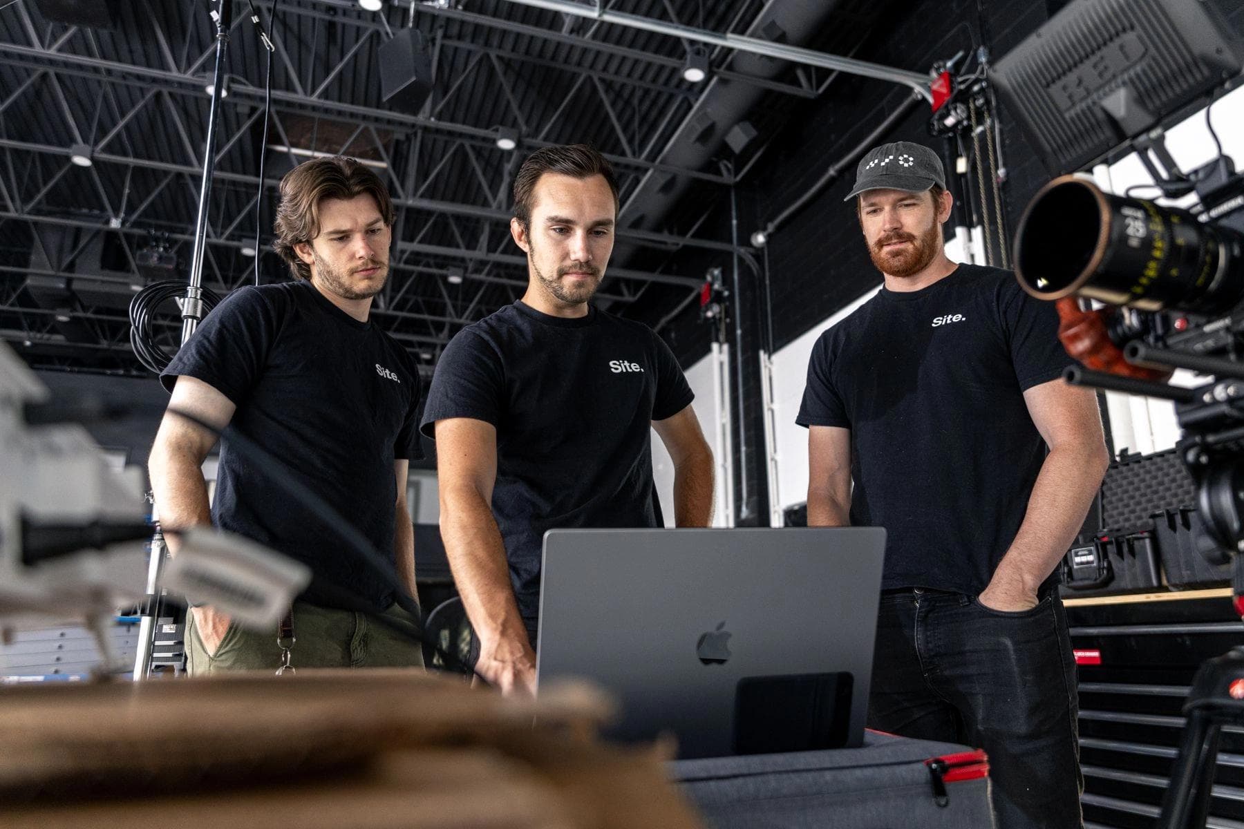 Site Video Team at work in the Studio