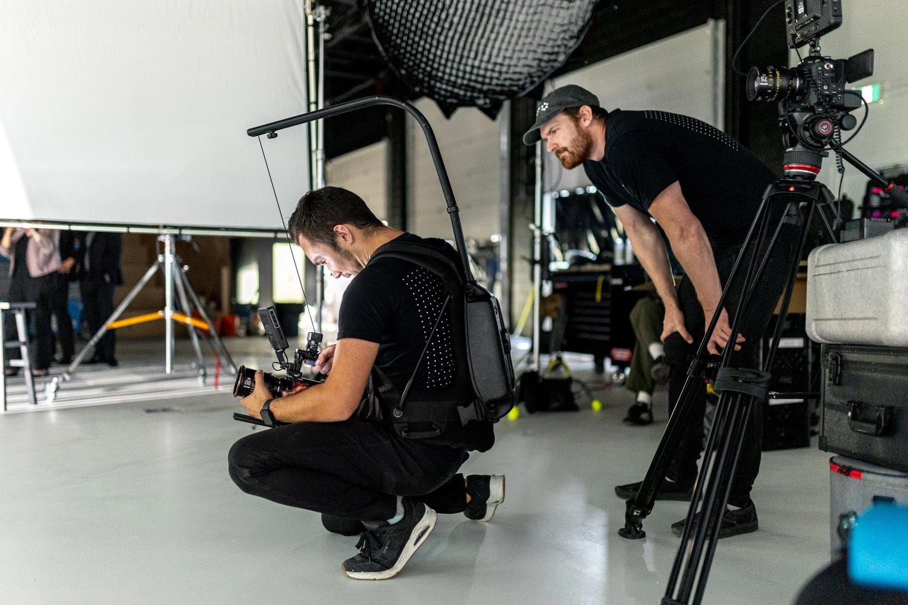 Jadon and Jono in our studio for a client shoot.