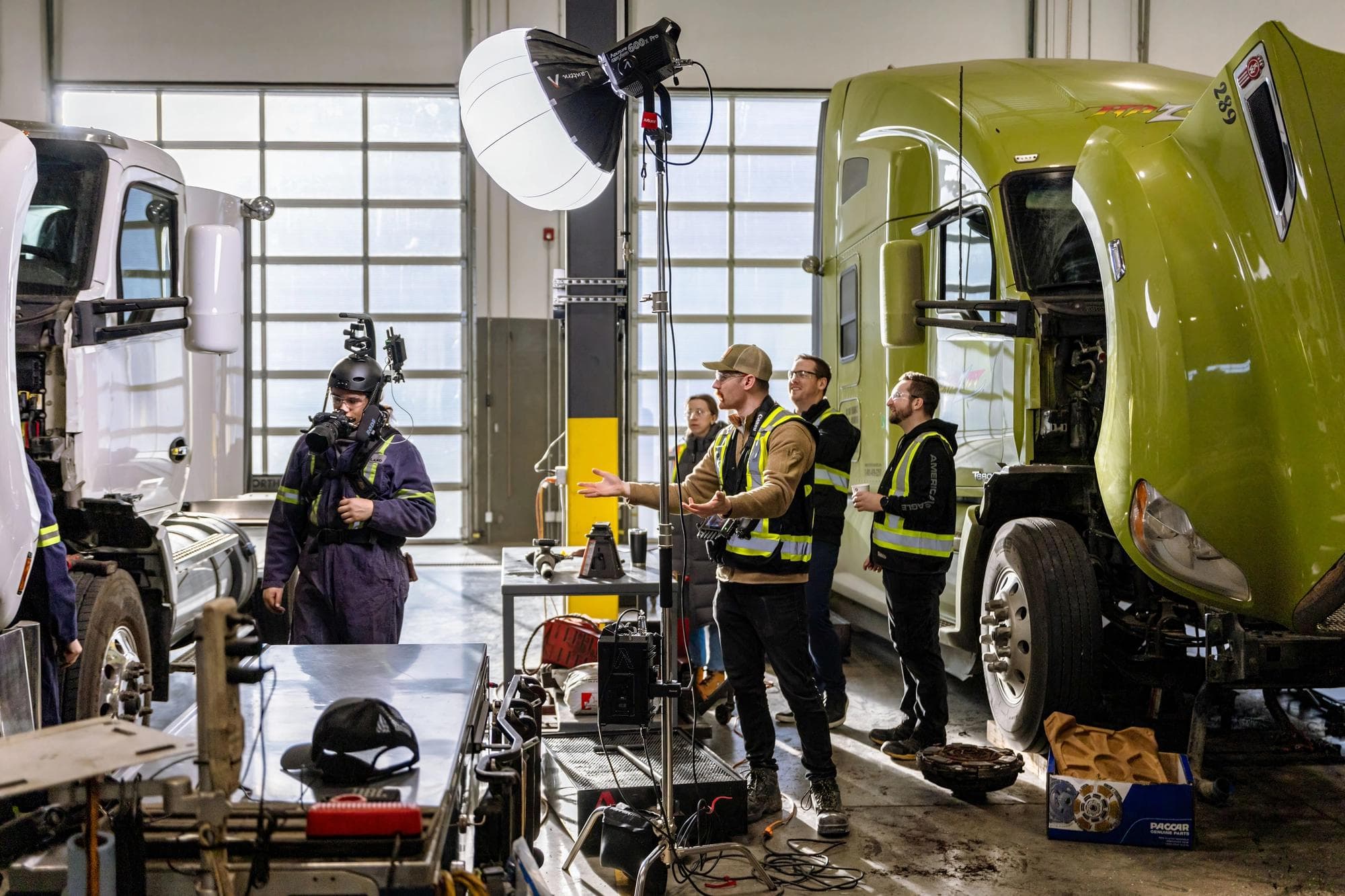 Site's Crew Filming a Recruitment Video