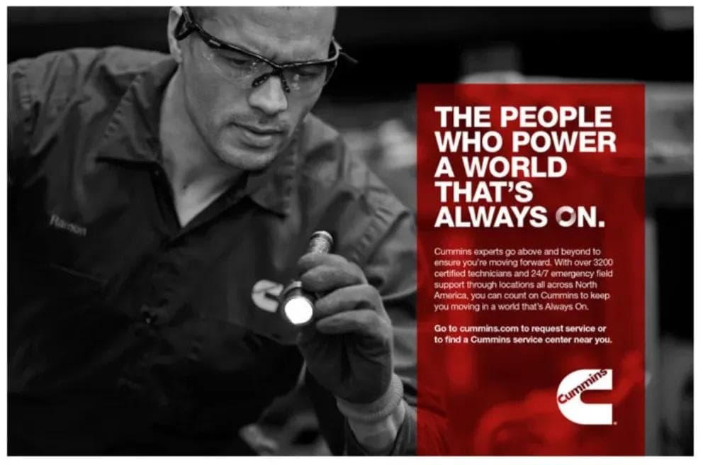 Cummins Print Ad