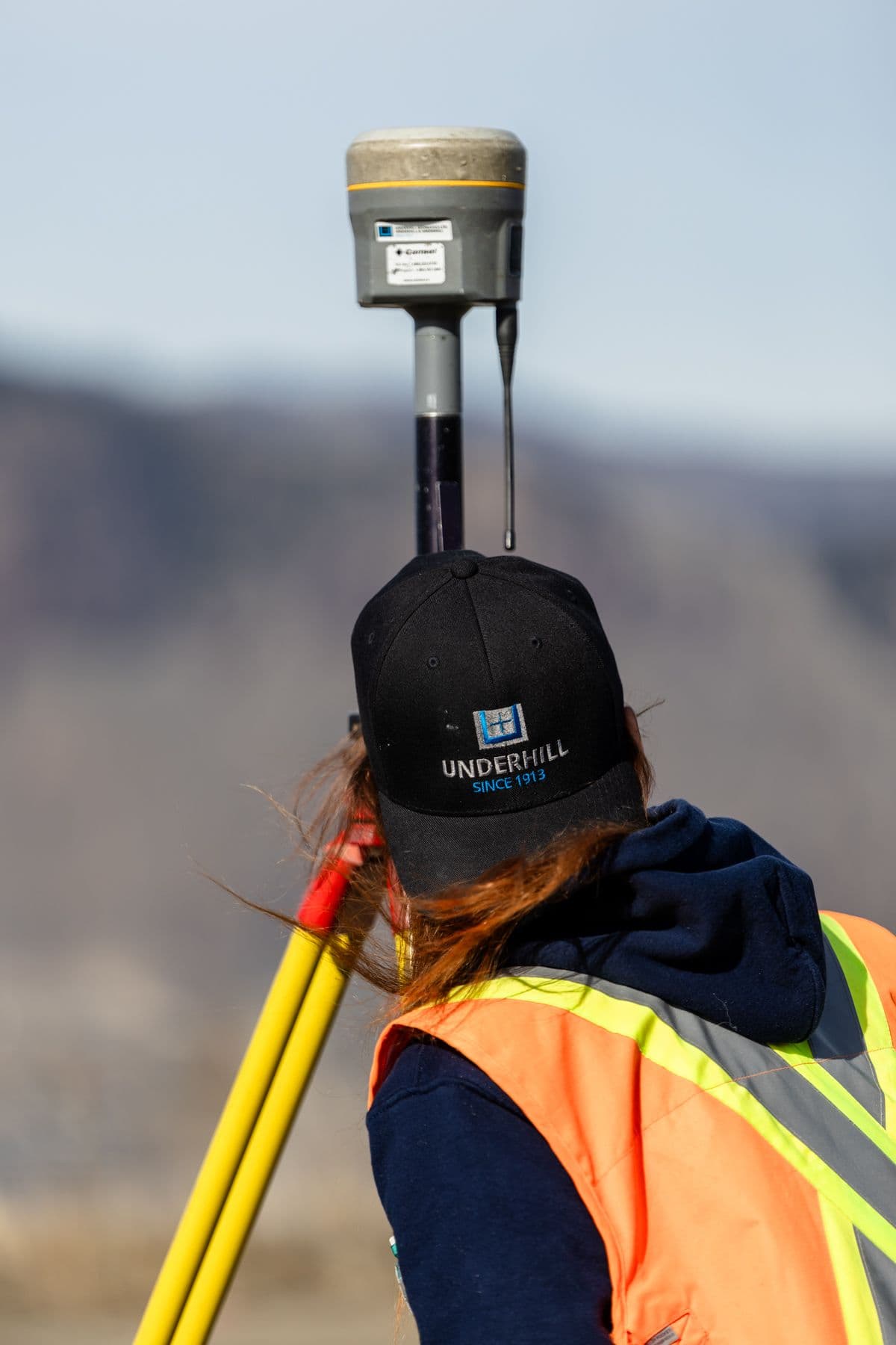 An Underhill surveyor in action.