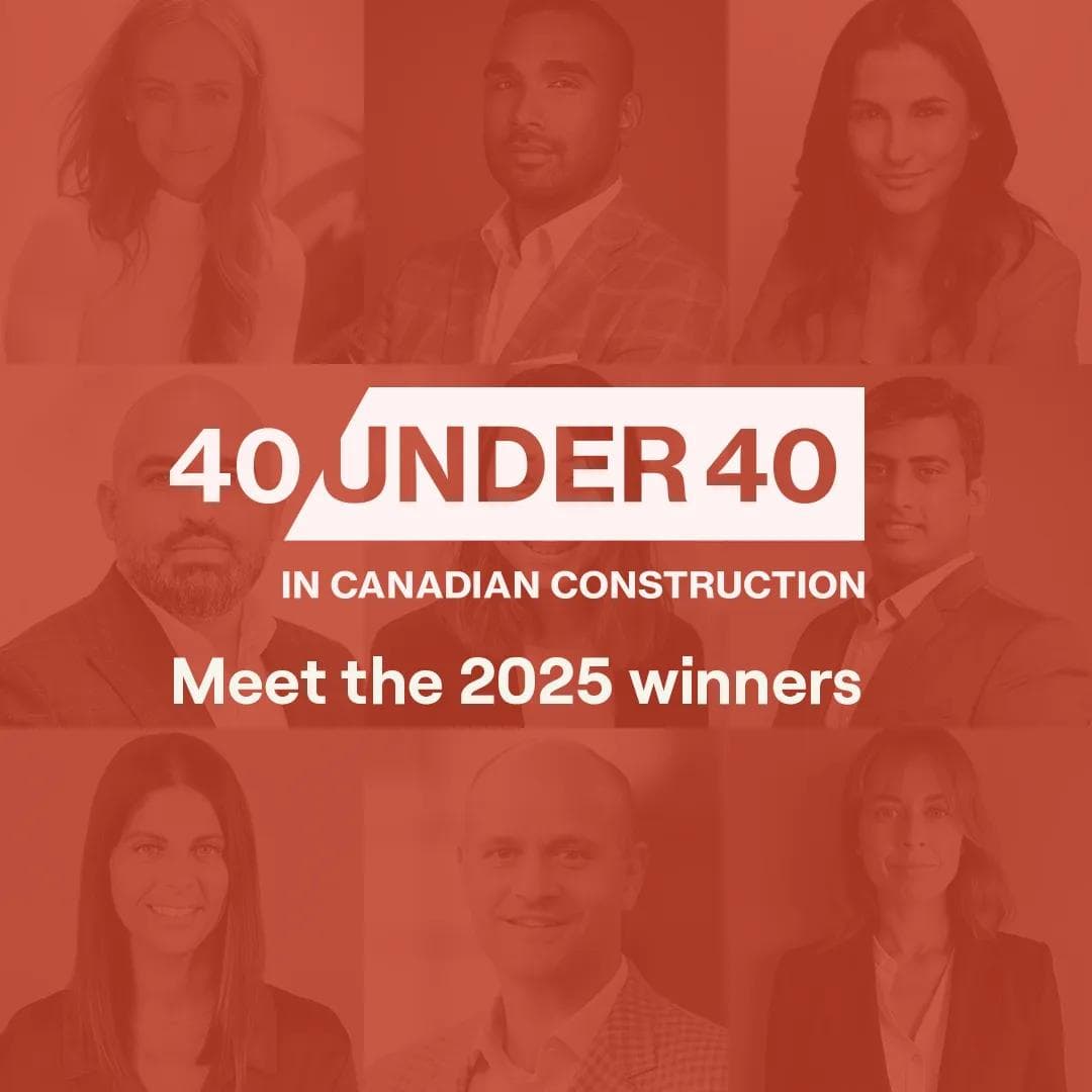 40Under40 in Canadian Construction Graphic